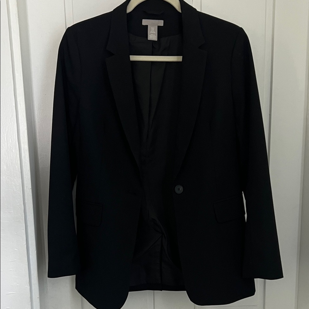 H&M Black Single-Button Women's Blazer